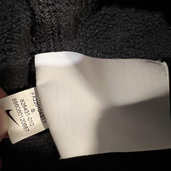 Nike Sportswear Club Fleece Pants Mens Small Black Joggers Swoosh Sweatpants - Picture 6 of 12